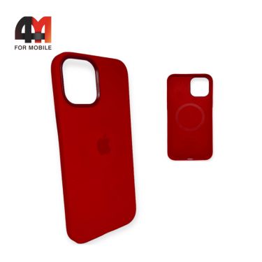 Чехол Iphone 12/12 Pro Silicone Case + MagSafe, Red