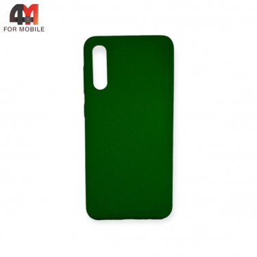Чехол для Samsung A50/A30s/A50s силиконовый, матовый, зеленого цвета, Case