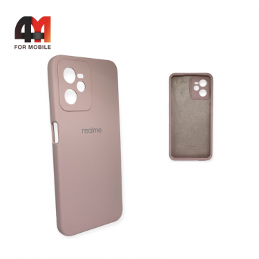 Чехол Realme C35 Silicone Case, пудрового цвета