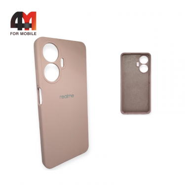 Чехол Realme C55 Silicone Case, пудрового цвета