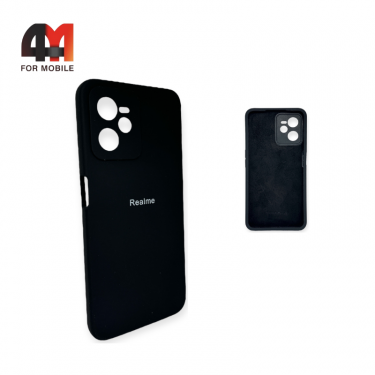 Чехол Realme C35 Silicone Case, черного цвета