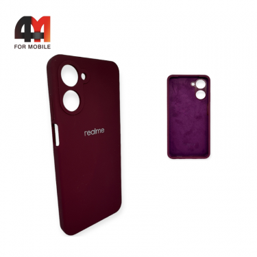 Чехол Realme 10 4G Silicone Case, цвет марсала