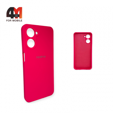 Чехол Realme 10 4G Silicone Case, ярко-розового цвета