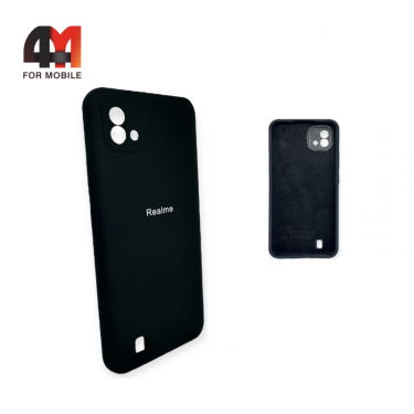 Чехол Realme C11 2021 Silicone Case, черного цвета