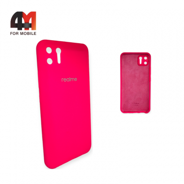 Чехол Realme C11 2020 Silicone Case, ярко-розового цвета