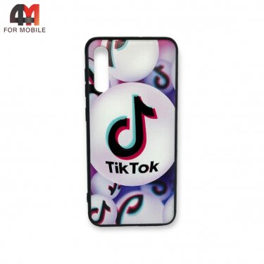 Чехол для Samsung A50/A30s/A50s силиконовый с рисунком, Tik Tok