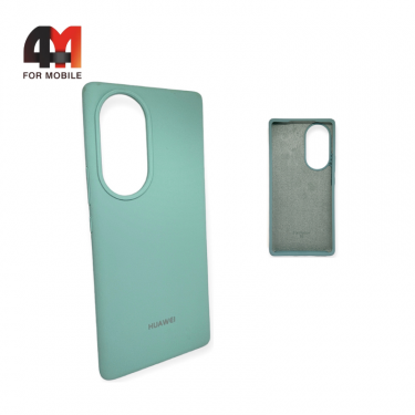 Чехол для Honor 70 Silicone Case, ментолового цвета