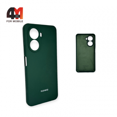 Чехол для Huawei Nova 10 SE Silicone Case, темно-зеленого цвета