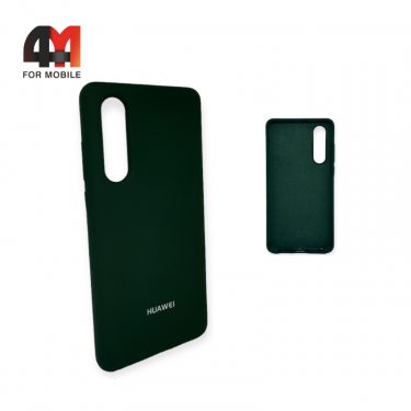 Чехол для Huawei P30 Silicone Case, темно-зеленого цвета