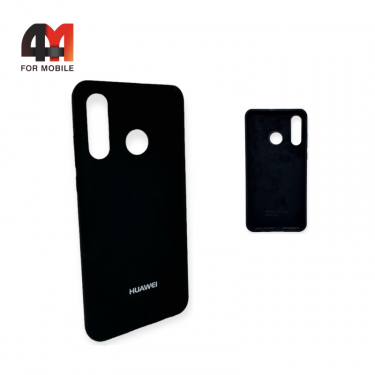 Чехол для Huawei P30 Lite/Nova 4E/Honor 20S Silicone Case, черного цвета