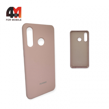 Чехол для Huawei P30 Lite/Nova 4E/Honor 20S Silicone Case, пудрового цвета