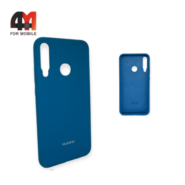 Чехол для Huawei P40 Lite E/Y7P/Honor 9C Silicone Case, синего цвета