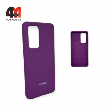 Чехол для Huawei P40 Silicone Case, фиолетового цвета