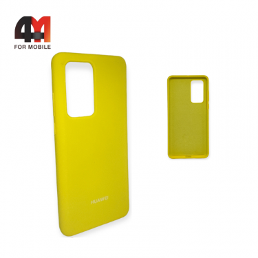 Чехол для Huawei P40 Silicone Case, желтого цвета