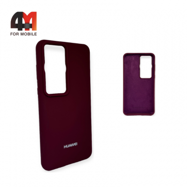 Чехол для Huawei P60/P60 Pro Silicone Case, цвет марсала