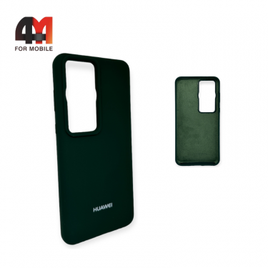 Чехол для Huawei P60/P60 Pro Silicone Case, темно-зеленого цвета