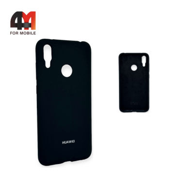 Чехол для Huawei Y7 2019 Silicone Case, черного цвета