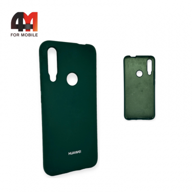 Чехол для Huawei P Smart Z/Honor 9X/Y9 Prime 2019 Silicone Case, темно-зеленого цвета