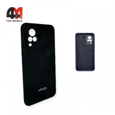 Чехол Vivo V21 4G/5G Silicone Case, черного цвета