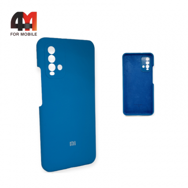 Чехол для Xiaomi Redmi 9T Silicone Case, синего цвета