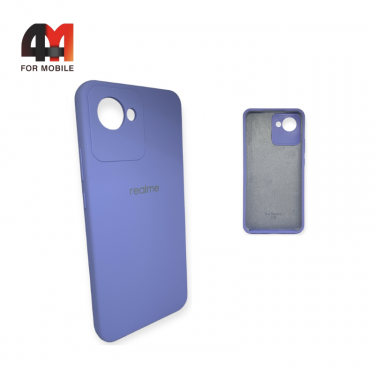 Чехол Realme C30 Silicone Case, лавандового цвета