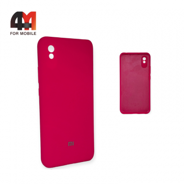 Чехол Xiaomi Redmi 9A Silicone Case, ярко-розового цвета