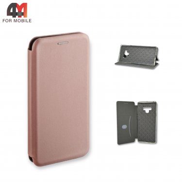 Чехол-книга для Samsung Note 9 цвет розовое золото