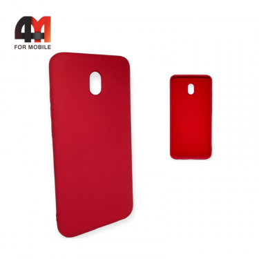 Чехол для Xiaomi Redmi 8A Silicone Case, малинового цвета