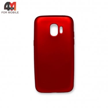 Чехол для Samsung J2 2018/J2 Pro 2018/J250 силиконовый, матовый, красного цвета, Case