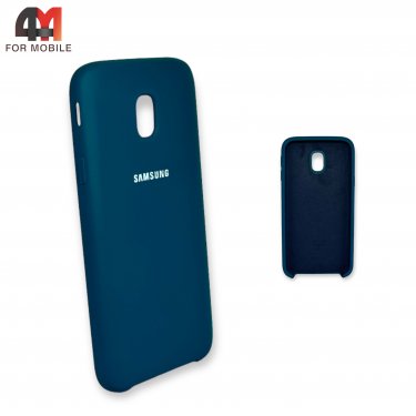 Чехол для Samsung J3 2017/J330 силиконовый, Silicone Case, бирюзового цвета