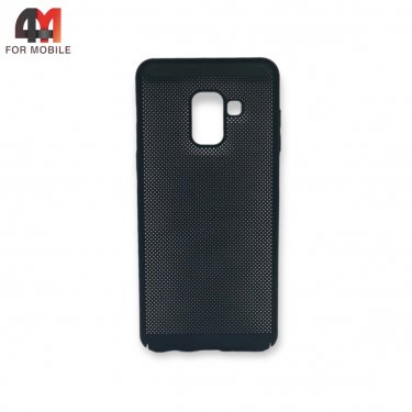 Чехол для Samsung A5 2018/A8 2018/A530 пластиковый в сетку, черного цвета, Case