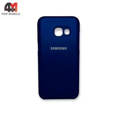 Чехол для Samsung A3 2017/A320 пластиковый, Back Cover, синего цвета