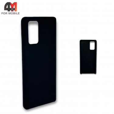 Чехол для Samsung S20 FE силиконовый, Silicone Case, черного цвета