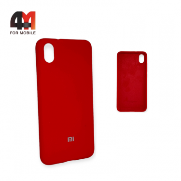 Чехол Xiaomi Redmi 7A Silicone Case, красного цвета