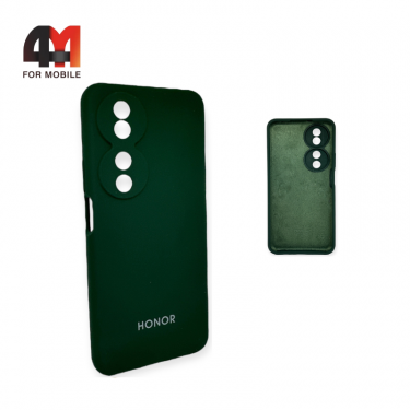 Чехол для Honor X7b Silicone Case, темно-зеленого цвета