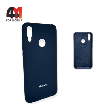 Чехол для Huawei Y7 2019 Silicone Case, темно-синего цвета