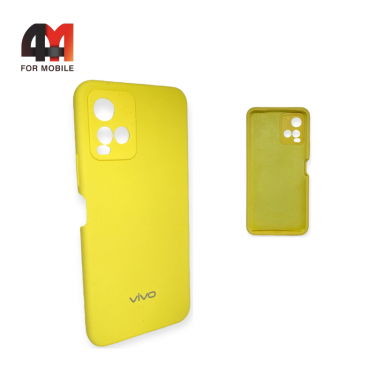 Чехол Vivo Y21/Y21s/Y33s Silicone Case, желтого цвета