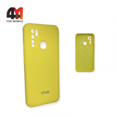 Чехол Vivo Y30/Y50 Silicone Case, желтого цвета