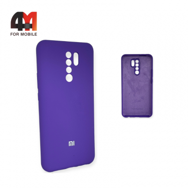 Чехол для Xiaomi Redmi 9/Poco M2 Silicone Case, фиолетового цвета