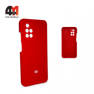 Чехол для Xiaomi Redmi 10 Silicone Case, красного цвета