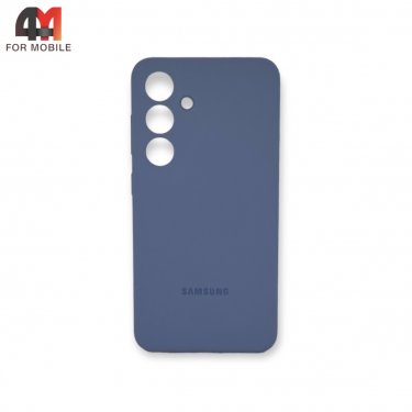 Чехол для Samsung S24 силиконовый, Silicone Case Orig, серо-фиолетового цвета