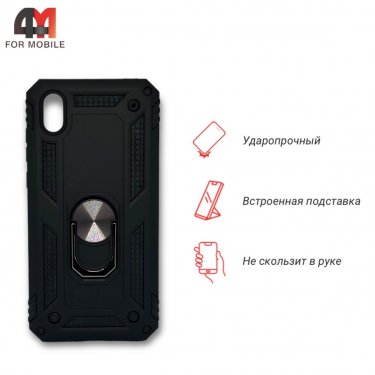 Чехол для Huawei Y5 2019/Honor 8S силиконовый, противоударный, черного цвета, Case