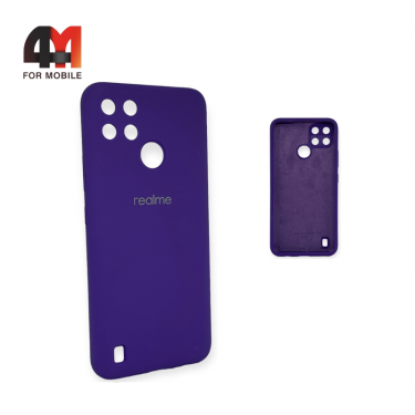 Чехол Realme C21Y/C25Y Silicone Case, фиолетового цвета