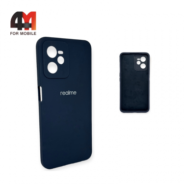 Чехол Realme C35 Silicone Case, темно-синего цвета