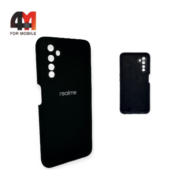 Чехол Realme 6 Pro Silicone Case, черного цвета