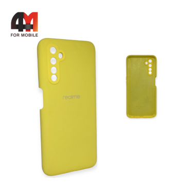 Чехол Realme 6 Pro Silicone Case, желтого цвета