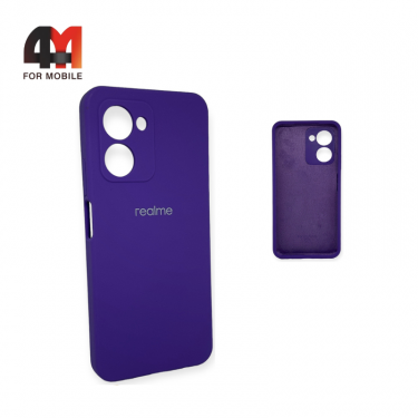 Чехол Realme C33 4G Silicone Case, фиолетового цвета