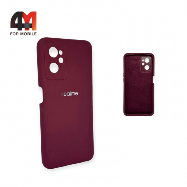 Чехол Realme 9i Silicone Case, цвет марсала