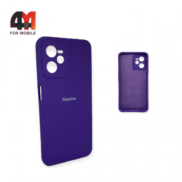 Чехол Realme C35 Silicone Case, фиолетового цвета