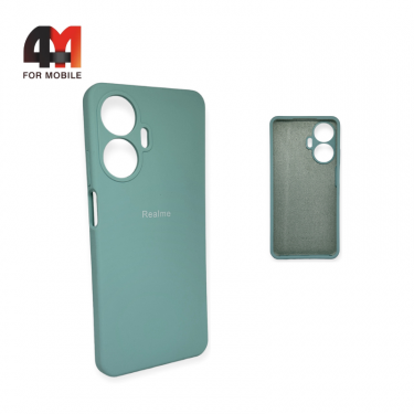 Чехол Realme C55 Silicone Case, ментолового цвета